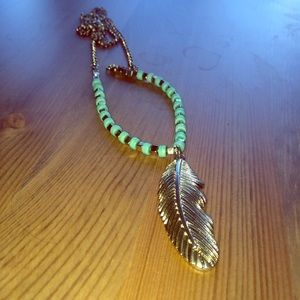 Boho Long Feather Necklace